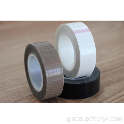 PTFE Fiberglass Fabric With Adhesive Brown PTFE coated fabric tape with adhesive Supplier
